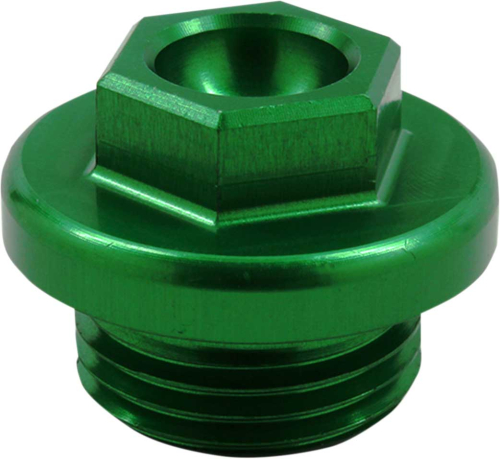 Works Connection - Works Connection Oil Filler Plug - Green - 24-198