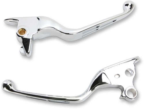 Drag Specialties - Drag Specialties Slotted Wide Blade Lever Set - Chrome - 0610-1684
