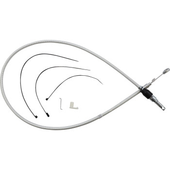 Magnum - Magnum Alternate Length Sterling Chromite Quick Connect Braided Upper Clutch Cable - 44in. - 323410HE