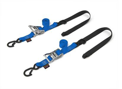 Powertye - Powertye 1 1/2in. Fat Straps with Soft-Tye and Secure Hooks - Blue - 30573-ST