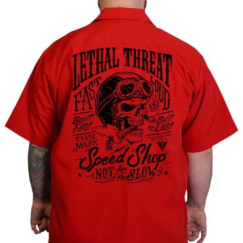 Lethal Threat - Lethal Threat Not for the Slow Shop Shirt - DG60162-4XL - Red/Black - 4XL
