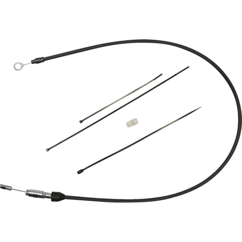 Drag Specialties - Drag Specialties Quick Connect Braided Upper Clutch Cable - 38in. - Black/Black - 0652-2875