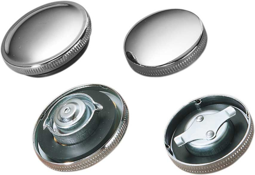 Drag Specialties - Drag Specialties Non-Vented Chrome Original-Style Gas Cap - DS-390131