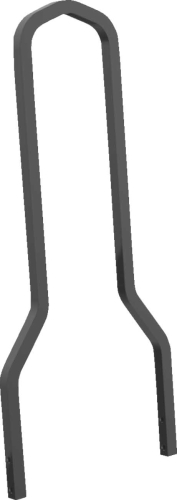 Khrome Werks - Khrome Werks Sissy Bar - Mini Lowboy - Black - 262800