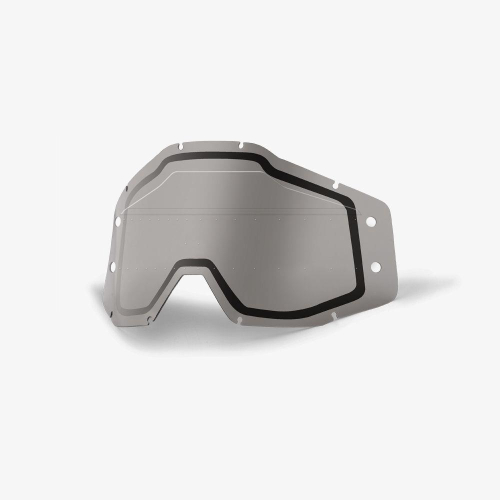 100% - 100% Accuri Replacement Dual Lens for Forecast Goggles - Smoke with Mud Visor - 51121-607-02