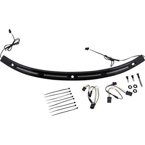 Custom Dynamics - Custom Dynamics Dynamic LED Windshield Trim with Sequential Turn Signals - Gloss Black - CD-WTSEQ-14-B