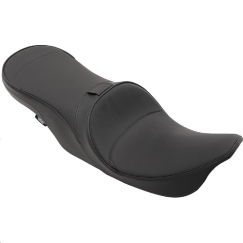 Drag Specialties - Drag Specialties Low Profile Forward Positioning Touring Seat with Driver Backrest - Mild stitch - 0801-1168