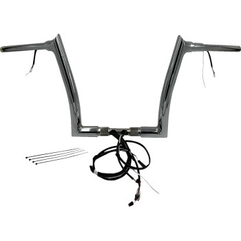Fat Baggers, Inc. - Fat Baggers, Inc. 1-1/2in. Plug and Play EZ Install Pointed Top Handlebar Kit - Chrome - 802312