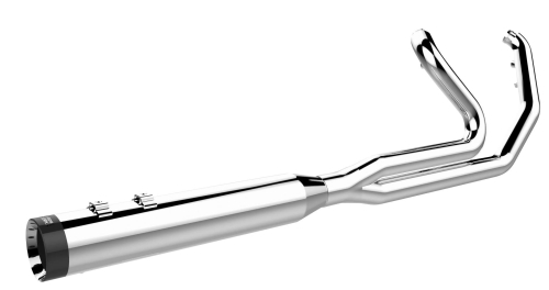 Khrome Werks - Khrome Werks 3-Step 2-Into-1 Headers with 4-1/2in. HP-Plus Mufflers - Chrome with Billet Tip - 200750