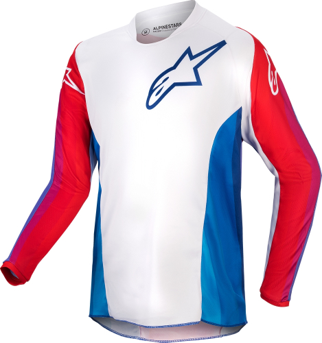 Alpinestars - Alpinestars Racer Pneuma Youth Jersey - 3776924-736-M - Blue/Mars/Red/White - Medium