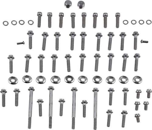 Diamond Engineering - Diamond Engineering 12-Point Polished Stainless Engine Kit - PB673S