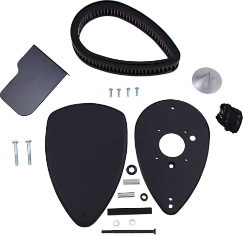 Baron Custom Accessories - Baron Custom Accessories Big Air Kit - Smooth Black - BA-2062-00B
