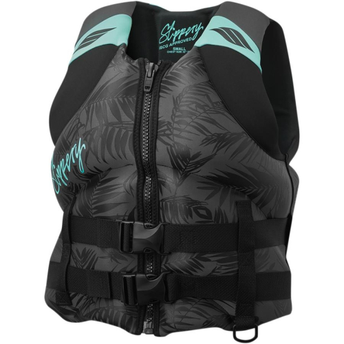 Slippery - Slippery Electra Womens Neo Vest - 3241-0117 - Black/Mint - Medium