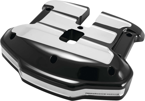 Performance Machine - Performance Machine Scallop Rocker Box Covers - Black Ops - 0177-2070-BMP
