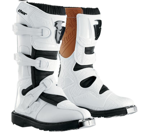 Thor - Thor Strap Kit for Youth Biltz Boots - White - 6-7 - 3430-0510