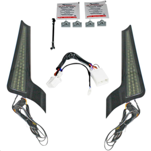 Custom Dynamics - Custom Dynamics Fascia LED Panel - Gloss Black With Smoked Lens - CD-FASCIA-HD-BS