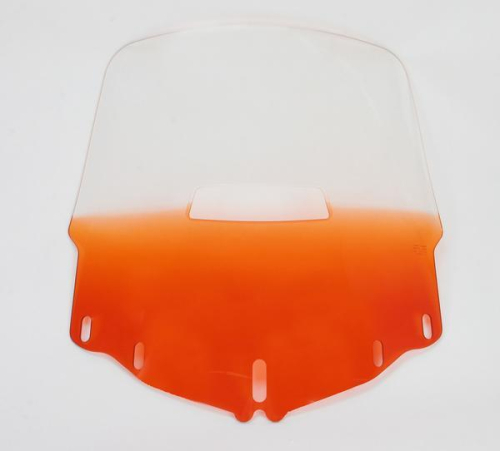 Memphis Shades - Memphis Shades Gold Wing Windshield with Vent Hole - Tall - Gradient Burnt Orange - MEP4887