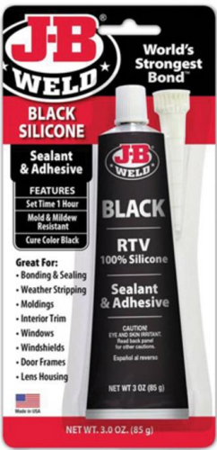 JB Weld - JB Weld Black RTV Acetoxy - 3oz. - 31319