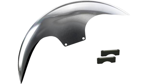 Paul Yaffe Originals - Paul Yaffe Originals Cafe Front Fender for 21in. Wheel  - Black Spacers - PYO:CAFE-21-13E-B