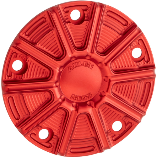Arlen Ness - Arlen Ness Ness-Tech Points Cover - 10-Gauge - Red Anodized - 700-030