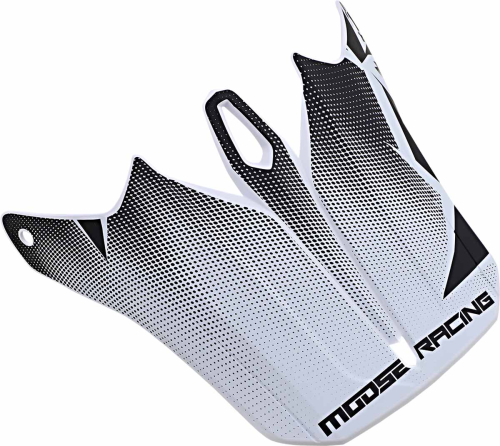 Moose Racing - Moose Racing Visor for F.I. Helmets - Agroid Black/White - 0132-1413