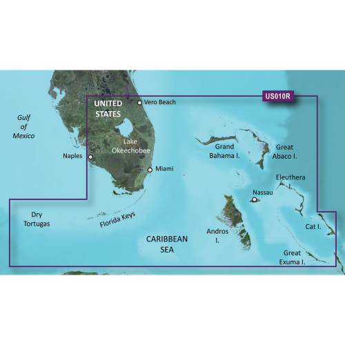 Garmin - Garmin BlueChart&reg; g3 Vision&reg; HD - VUS010R - Southeast Florida - microSD&trade;/SD&trade;