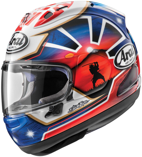 Arai Helmets - Arai Helmets Corsair-X Dani Samurai-2 Helmet - 685311169693 - Dani Samurai 2 Blue - X-Small