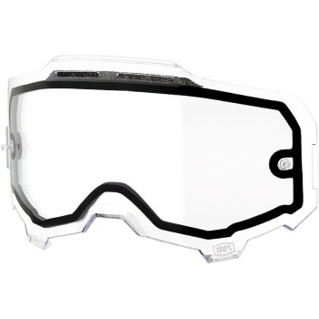 100% - 100% Replacement Lens for Armega Goggles - Dual Vented Clear - 51043-010-02
