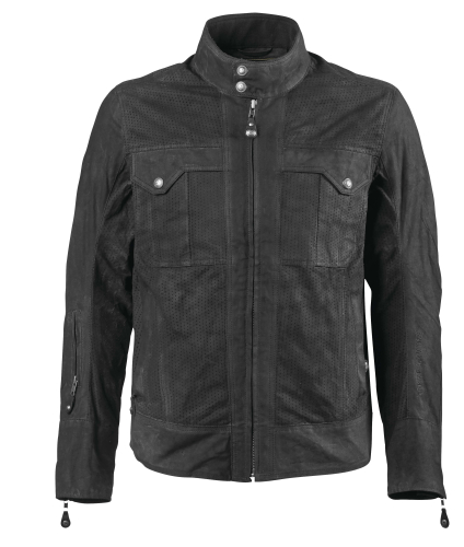 RSD - RSD Duro Perforated Waxed Cotton Jacket - 0801-0275-0055 - Black - X-Large