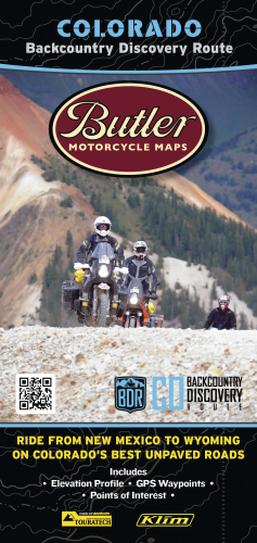 Butler Maps - Butler Maps Backcountry Discovery Routes Map - Colorado - COBDR