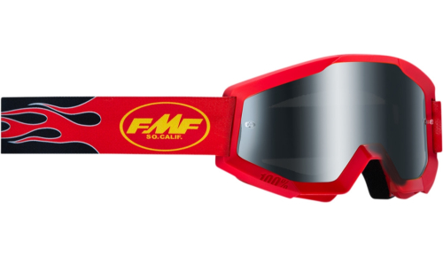 FMF Racing - FMF Racing PowerCore Sand Flame Goggles - F-50440-102-03 - Red - OSFM
