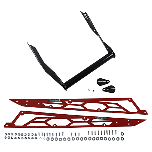 Straightline Performance - Straightline Performance Hide N Go Rear Bumper - Red/Black - 182-115-RED