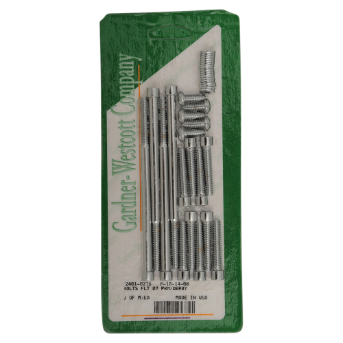 Gardner-Westcott - Gardner-Westcott Primary and Derby Covers Chrome Steel Socket-Head Bolt Kit - P-10-14-08