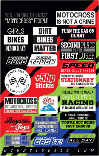 DCOR - DCOR Universal Decal Sheet - MotoTalk 2 - 4mll. - 40-90-121