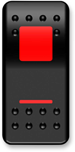 Moose Utility - Moose Utility Rocker Switch - On/Off Red - 2106-0413