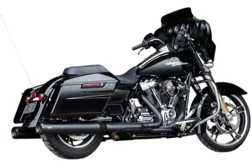 S&S Cycle - S&S Cycle GNX 4.5in. Slip-On Mufflers - Black with Tuxedo Black End Cap - 550-0990