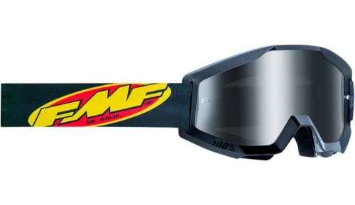 FMF Racing - FMF Racing PowerCore Core Goggles - F-50400-252-01 - Black / Mirror Silver Lens - OSFM