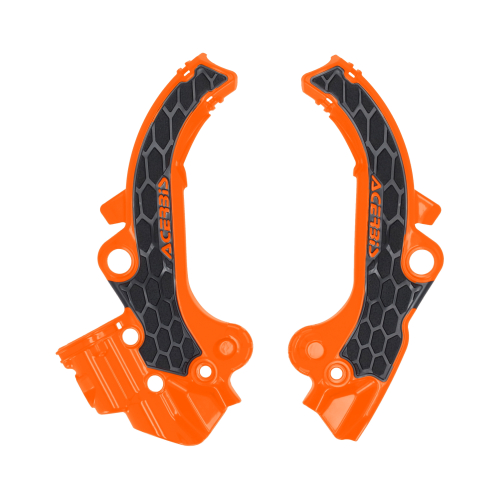 Acerbis - Acerbis X-Grip Frame Guard - Orange/Black - 2985891008