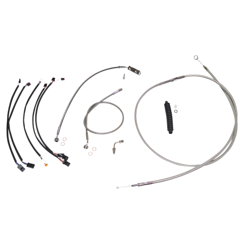 Magnum - Magnum Stainless Steel Handlebar Installation Kit with Chrome Fittings for 12-14in. Ape - 589941