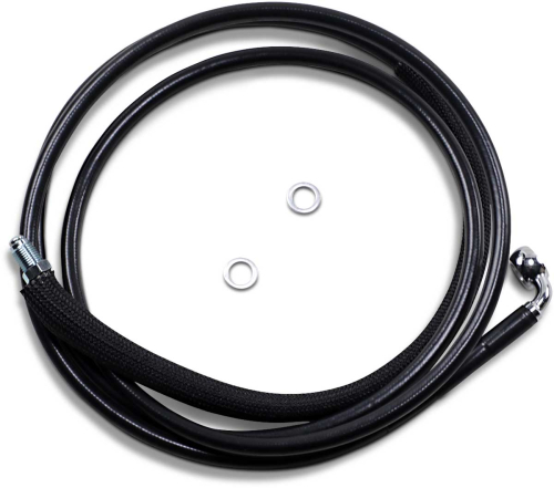 Drag Specialties - Drag Specialties Black Vinyl Coated Hydraulic Clutch Line - +4in. - 0661-0026