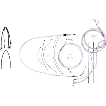 Magnum - Magnum Sterling Chromite Handlebar Installation Kit for 15in-17in. Ape - 3871192