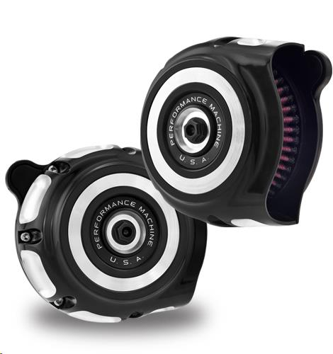 Performance Machine - Performance Machine Vintage Air Cleaner - Contrast Cut - 0206-2142-BM