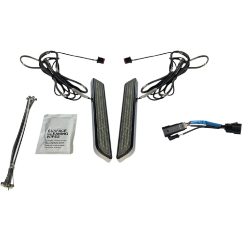 Custom Dynamics - Custom Dynamics LED Front Fork Lightz - Smoke Lens/Chrome Finish - CD-FORK-SS8-SC