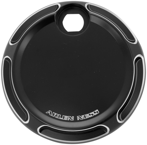 Arlen Ness - Arlen Ness Fuel Door - Beveled - Black - 04-159