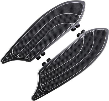 Carl Brouhard Designs - Carl Brouhard Designs Elite Driver Floorboards - Black Anodize - IFB-0001-B