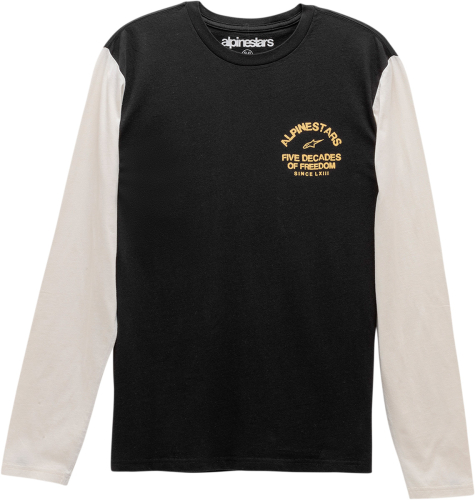 Alpinestars - Alpinestars Decades Premium T-Shirt - 12117400910M - Black/White - Medium