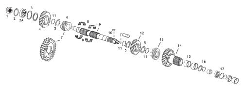 Andrews - Andrews 5-Speed Mainshaft Gear - 4th (4) - 296445