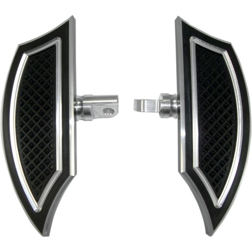 Eddie Trotta Designs - Eddie Trotta Designs Mini Folding Passenger Floorboards - Black Anodized - TC-557B