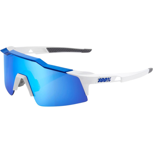 100% - 100% Speedcraft SL Sunglasses - 61002-022-75 - White/Blue Mirror Lens