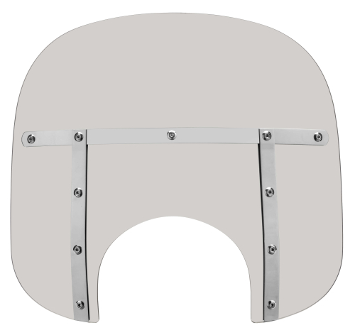 Memphis Shades - Memphis Shades Memphis Fats Windshield (9in. Cutout) - 13in. - Solar - MEM3519